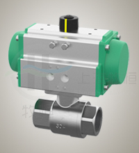 气动两片式螺纹球阀